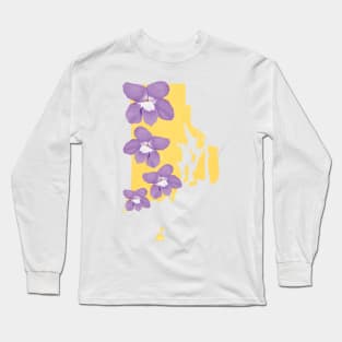 Rhode Island Violet Long Sleeve T-Shirt